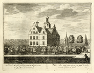 136024 Gezicht op de zij- en de voorgevel van het kasteel Zuilenstein bij Amerongen vanuit de tuin aan de westzijde, ...